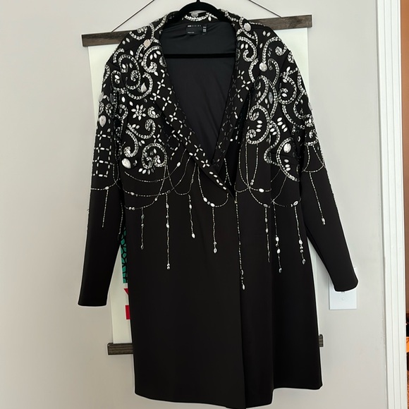 ASOS Western Chich Black Dress - Picture 1 of 2